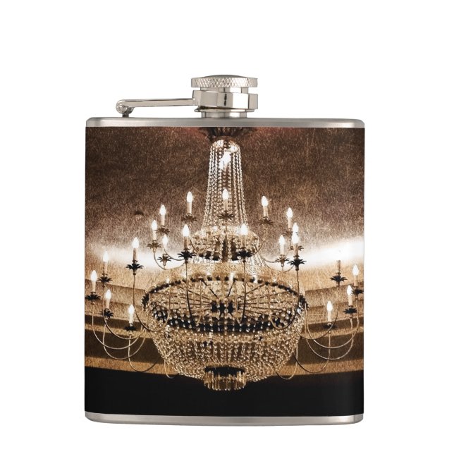 Petaca Lámpara de cristal Dazzle Glitz Glam Whiskey Flask (Anverso)