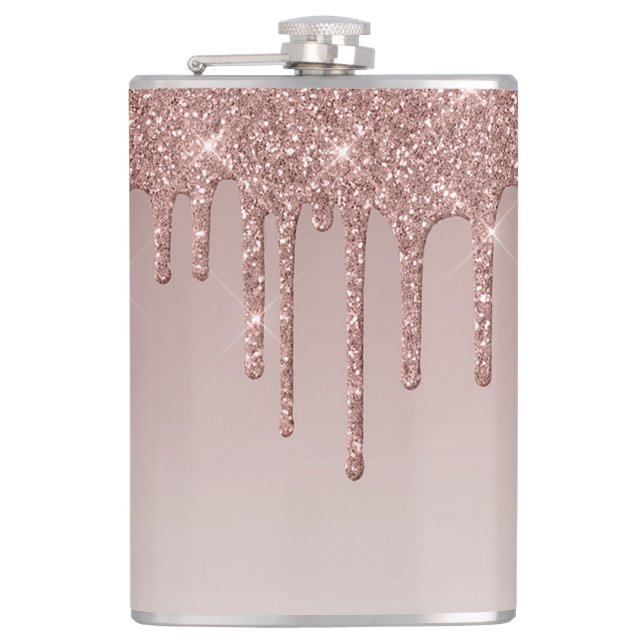 Petaca Lámpara de goteo de oro de Rosa (Anverso)