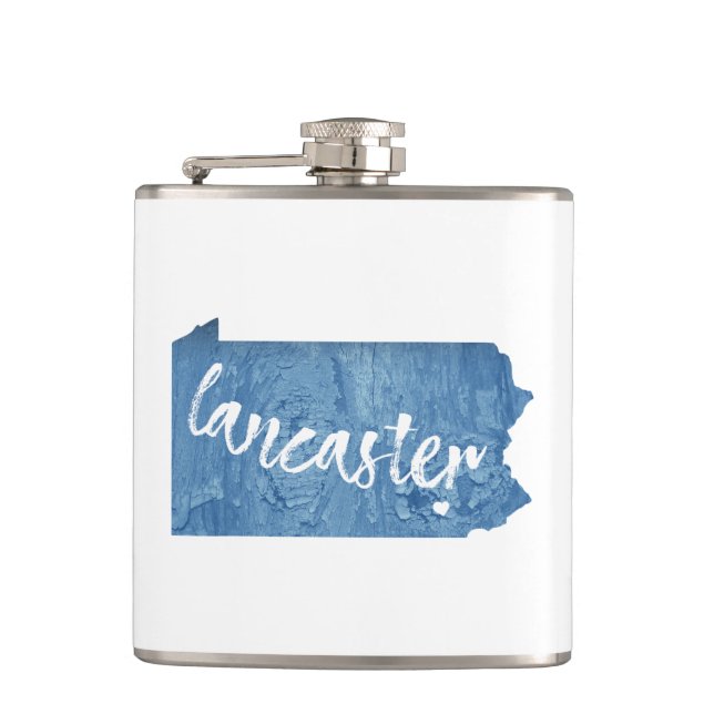 Petaca Lancaster Pennsylvania Wood Grain (Anverso)