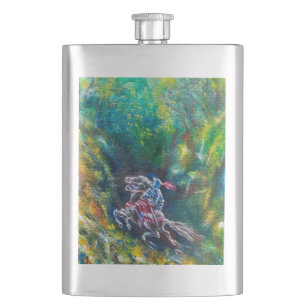PETACA LANCELOT DE NOCHE, CABALLO EN BOSQUE VERDE