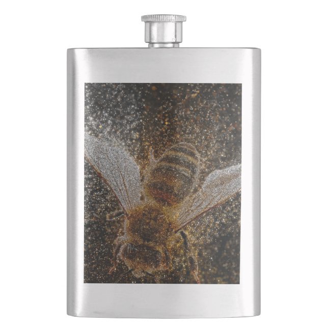 Petaca Las abejas caídas son mágicas (Anverso)