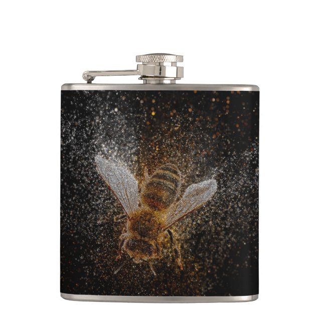 Petaca Las abejas caídas son mágicas (Anverso)