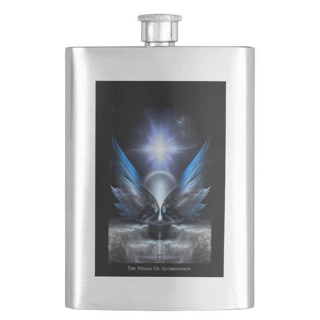 Petaca Las Alas De La Carne Clásica De Antropolis (Anverso)