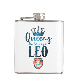 Petaca Las reinas nacen como un signo zodiacal LEO Julio 