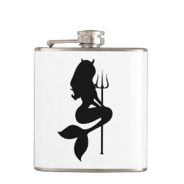 Petaca Las sirenas del logo de Sin Mark Hip Flask
