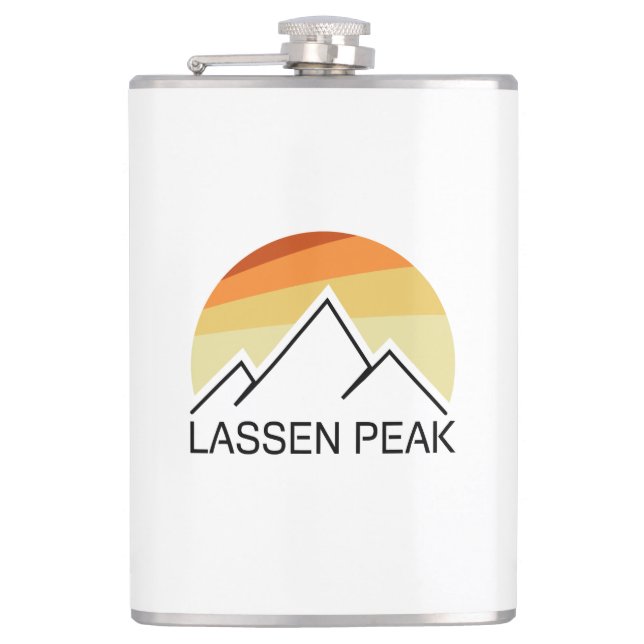Petaca Lassen Peak California Retro (Anverso)
