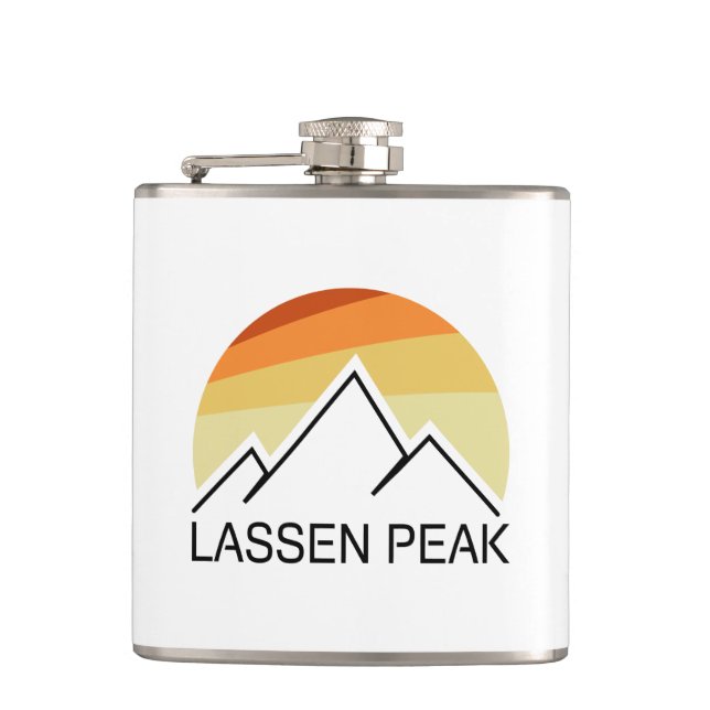 Petaca Lassen Peak California Retro (Anverso)