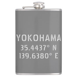 Petaca Latitud y longitud de Yokohama