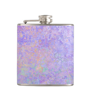 Petaca Lavanda psicodélica Púrpura Neon Pastel Resumen