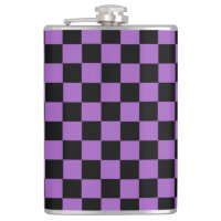 Lavanda y patrón negro de verificación