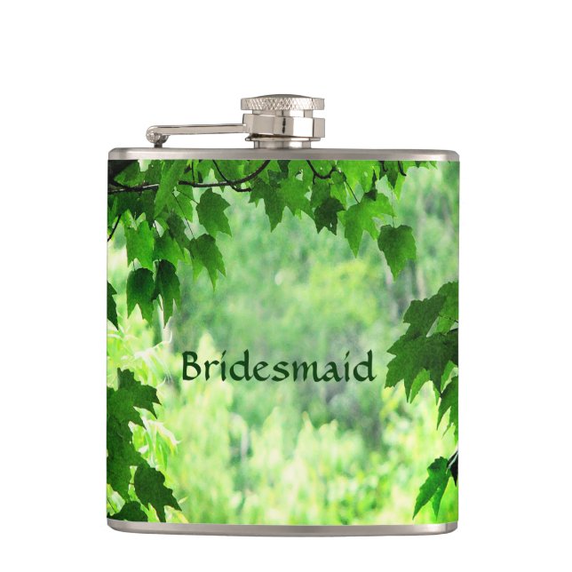 Petaca Leafy Boda Bridesmaid (Anverso)