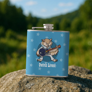 Petaca Lechuza de guitarra rock y rollo en Personalizado