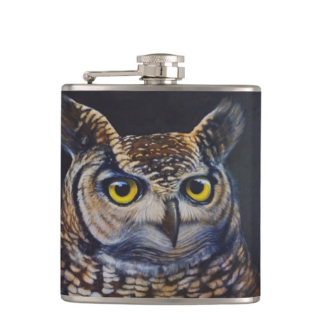 Petaca Lechuza Flask (Anverso)