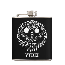 Petaca Lechuza Tribal Negra y Blanca