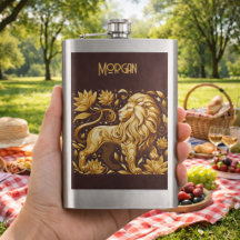 León Dorado Majestuoso Personalizado