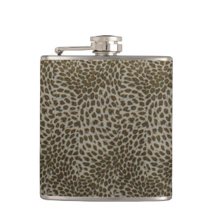 Petaca leopardo de cumpleaños de la ducha de bodas de sol