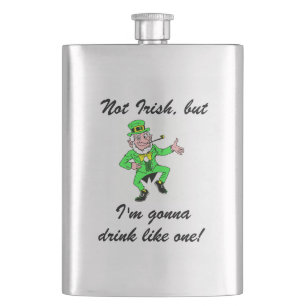 Petaca Leprechaun de consumición del día de St Patrick