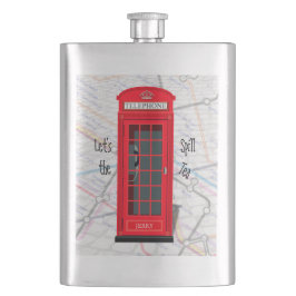 Petaca Let’s Spill the Tea – London Tube Map Red Phone