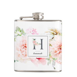 Petaca Letra botánica H silvestre de Rubor Monograma