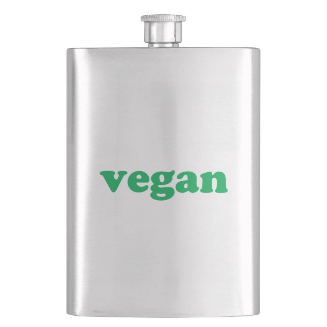Petaca Letras verdes "veganas" (Anverso)