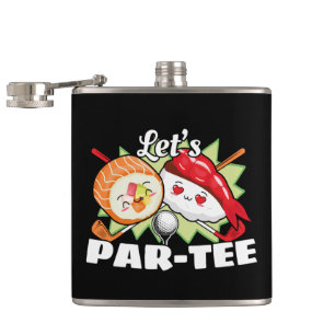 Petaca Lets Par Tee Golf Pun - Fiesta de golf