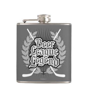 Petaca Leyenda de la Liga de Cerveza de Hockey
