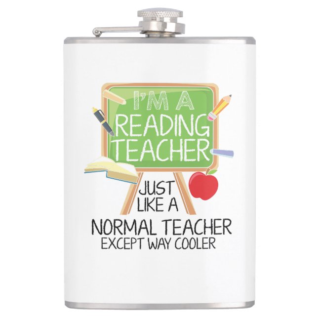 Petaca Leyendo profesor (Anverso)