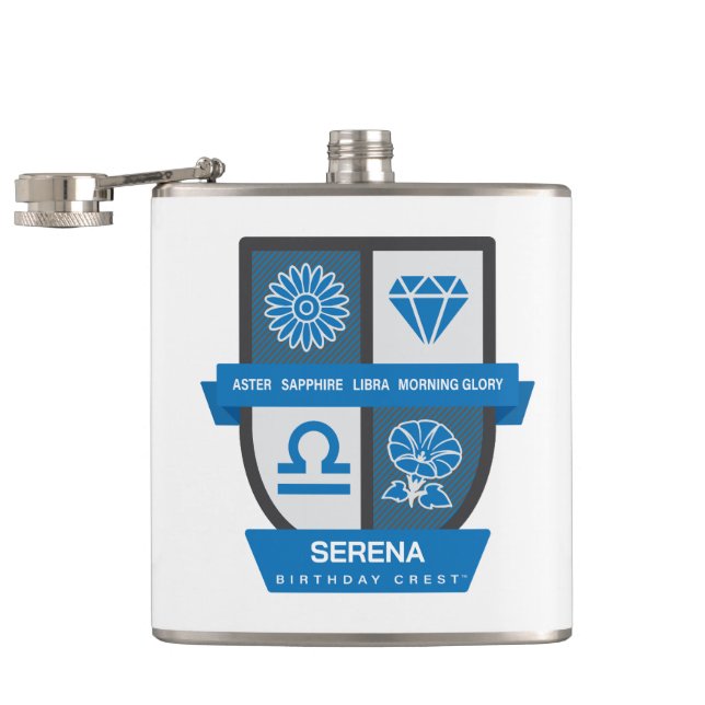 Petaca Libra Birthday Crest™ for September 23-30 (Abierto)