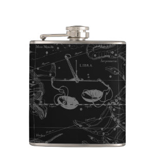 Petaca Libra Constellation Hevelius alrededor de 1690