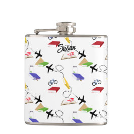 Petaca Libro de bicicletas para aviones Rojo Amarillo Azu