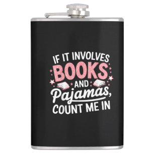 Petaca Libro y pijama divertido amante de los libros lect
