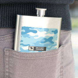 Petaca Light Blue Camouflage Pattern Military