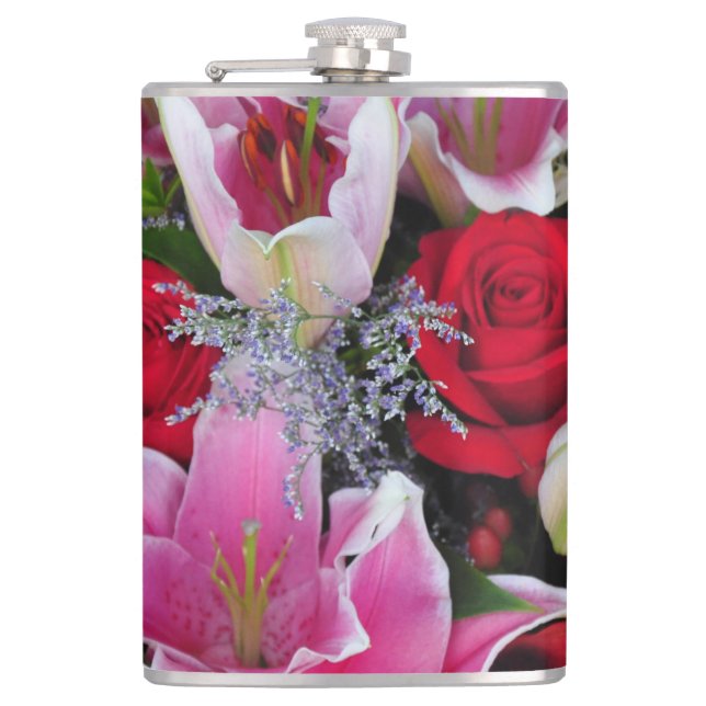 Petaca Lilies y rosas (Anverso)