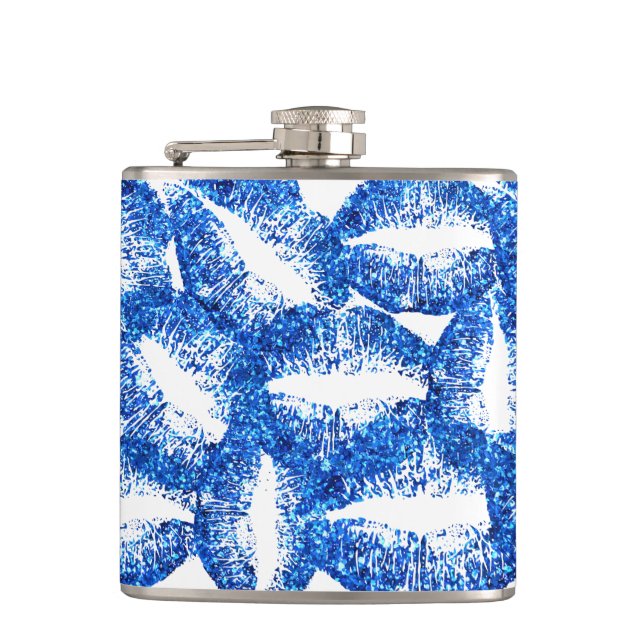 Petaca Límites Purpurinas azules #2 (Anverso)