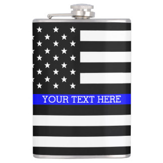 Petaca Línea Azul delgada - Personalizado personalizado d