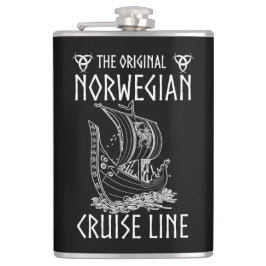 Petaca Línea de crucero noruega original - Viaje nostálgi