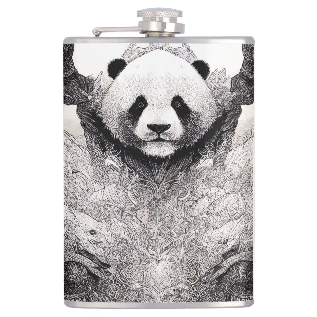 Petaca Línea de Ilustracion de Naturaleza Silvestre de lo (Anverso)