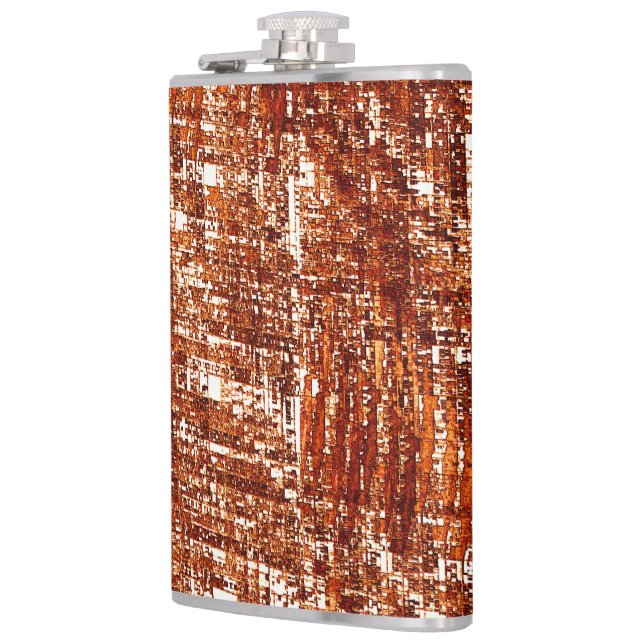 Petaca Líneas cruzadas y muesca cuadrada de roya (Izquierda)