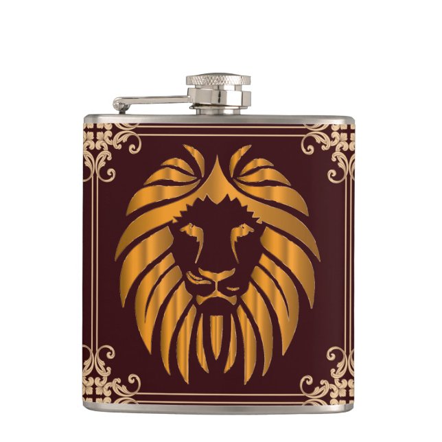 Petaca Lion Flask (Anverso)