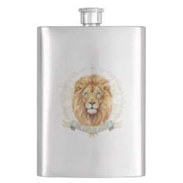 Petaca Lion of Judah Classic 8oz Stainless Steel Flask