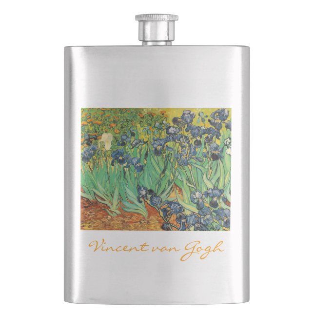 Petaca Lirios, Vincent van Gogh (Anverso)