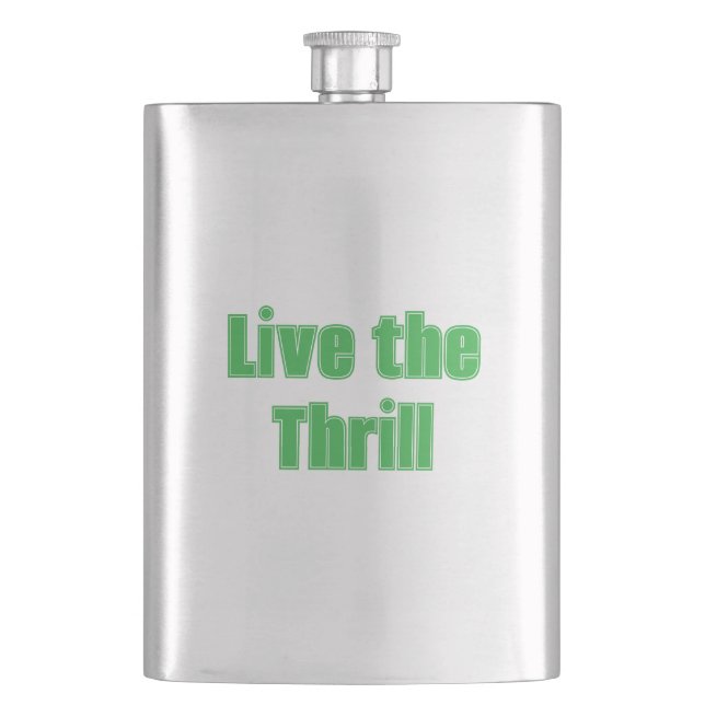 Petaca Live the Thrill Classic Flask (Anverso)