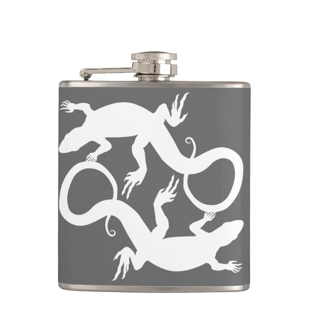 Petaca Lizard Flask Personalizado Reptile Lizard Beber Fl (Anverso)