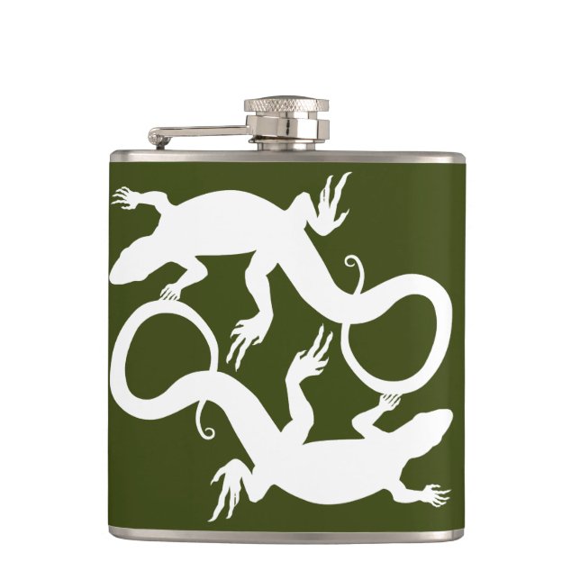 Petaca Lizard Flask Personalizado Reptile Lizard Beber Fl (Anverso)