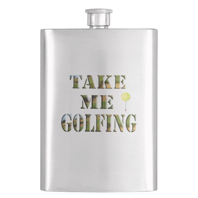 Petaca Llévame golf, máscara de cadera clásica (Anverso)