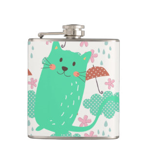 Petaca Lluvia de gatos