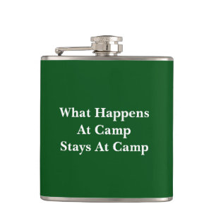 Petaca Lo que pasa en el campamento se queda en el campam
