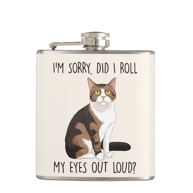 Petaca Lo siento, ¿me puse los ojos en alto? (Anverso)