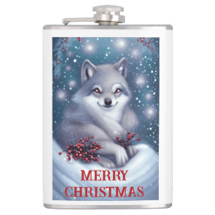 Petaca Lobo de Navidad - Frasco