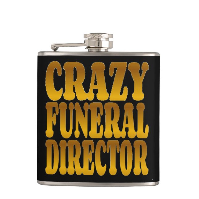 Petaca Loco director funeral en oro (Anverso)